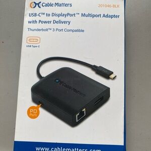 USB-C to DisplayPort Multiport Adapter with power Delivery (New)